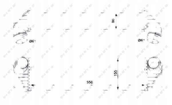 Nrf інтеркулер bmw x3 sdrive 18d 2011.08-. 30524 Ціна
