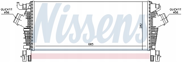 Nissens 96463 радиатор воздуха наддувочный Доставка