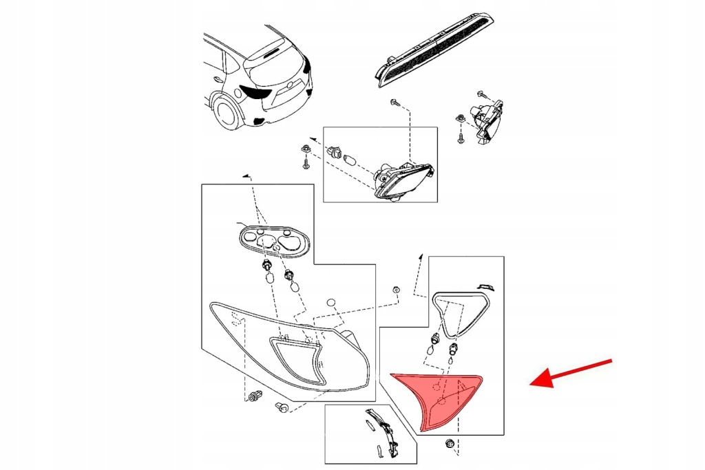 фото №5, Mazda cx-5 i 2012-2017 лампа крышки задний левая