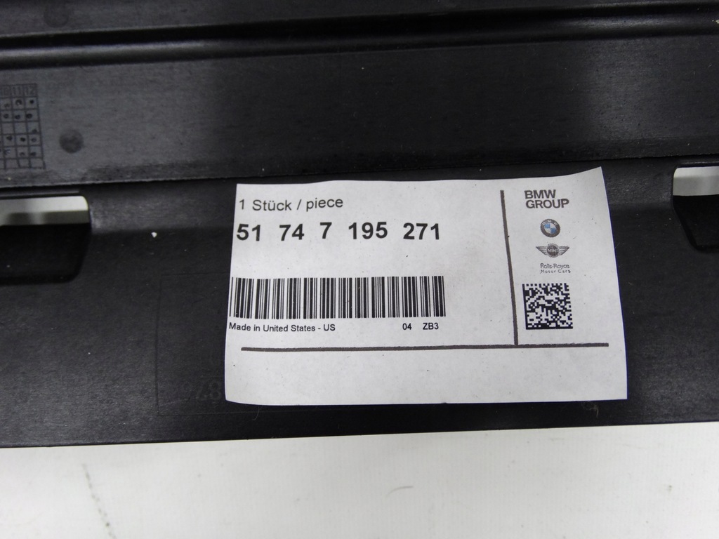 фото №7, Bmw x5 e70 шторка воздуховод воздуха жалюзи 7195271 оригинальная nowa