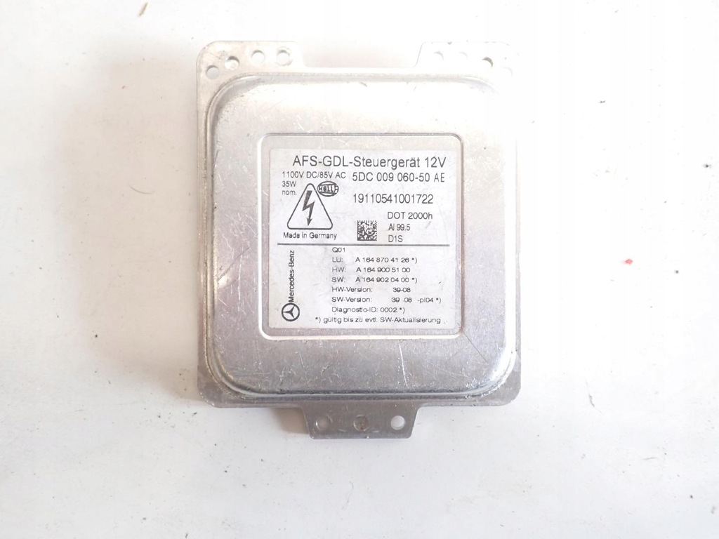 фото №1, Преобразователь модуль лампы mercedes a1648704126