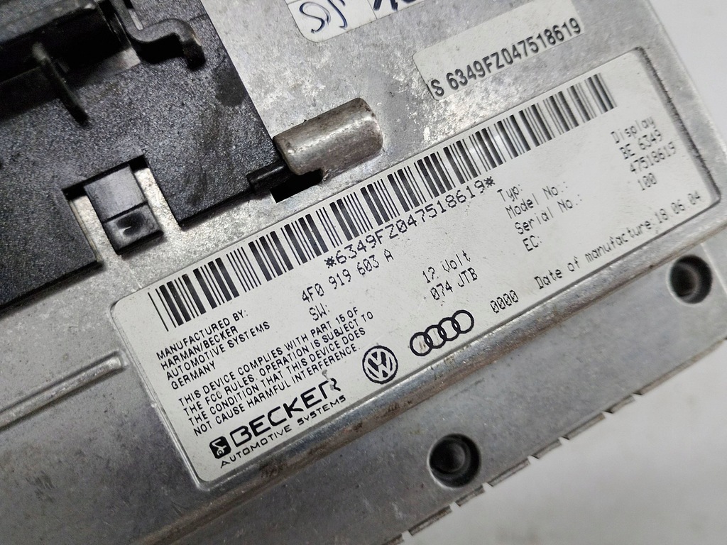 фото №7, Audi екран дисплей 4f0919603a europa