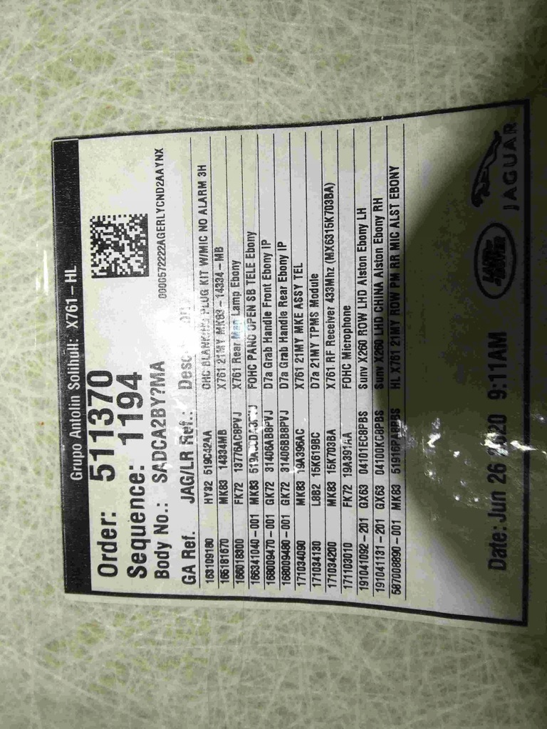 фото №9, Стеля pod панорама електропроводка jaguar f-pace my21 2021-