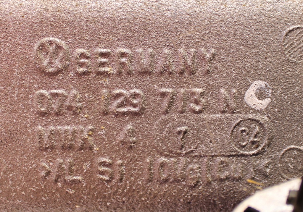 фото №4, Vw lt колектор всмоктуючий 2.5 дросельна заслінка 074123213n