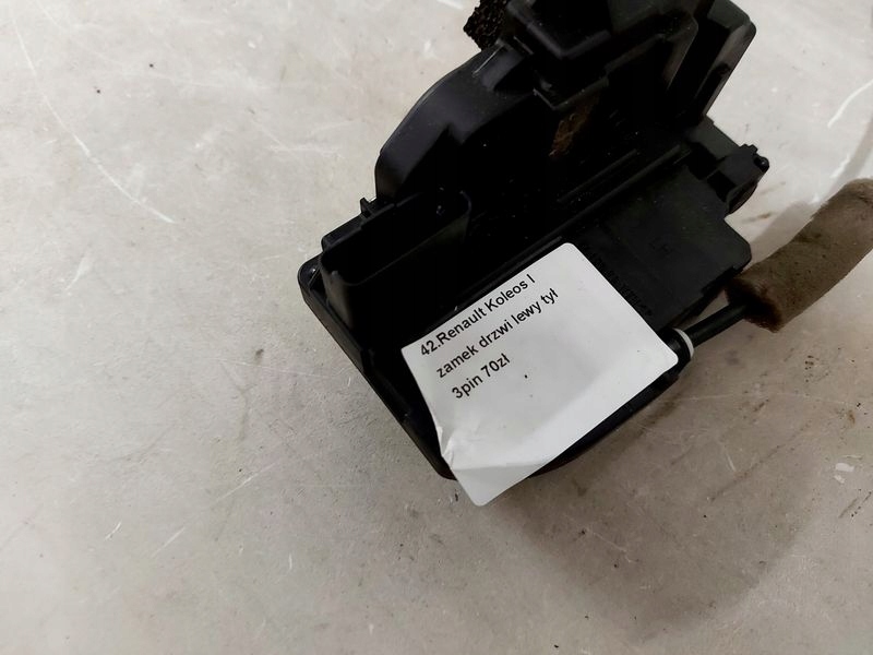 фото №6, Renault koleos i замок дверь левый задняя задний 3 pin