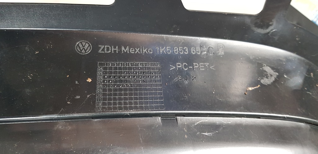 фото №8, Vw golf v kombi jetta решётка радиатора решётка радиатора бампера 1k5853653c