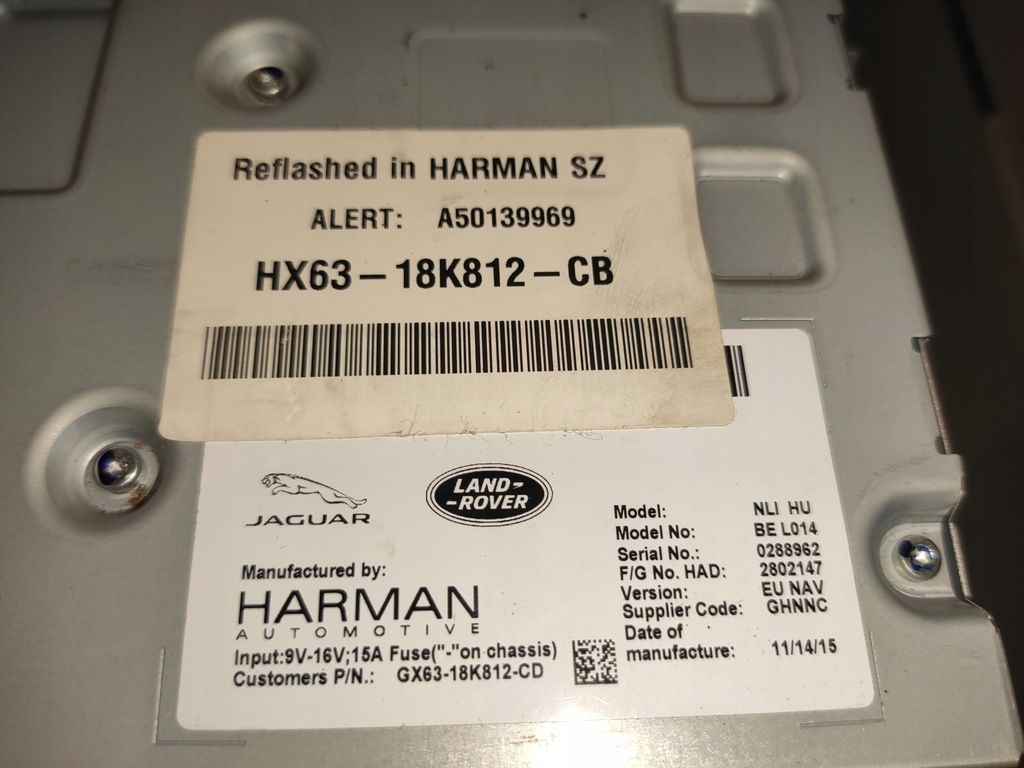 фото №12, Jaguar xf x260 x760 модуль навігації зчитувач navi радіо оригінальний