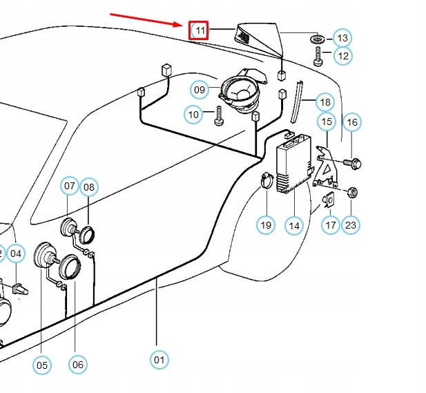 фото №8, Bmw 3 compact e36 захист динаміка заднього lewego 65138361601 oem