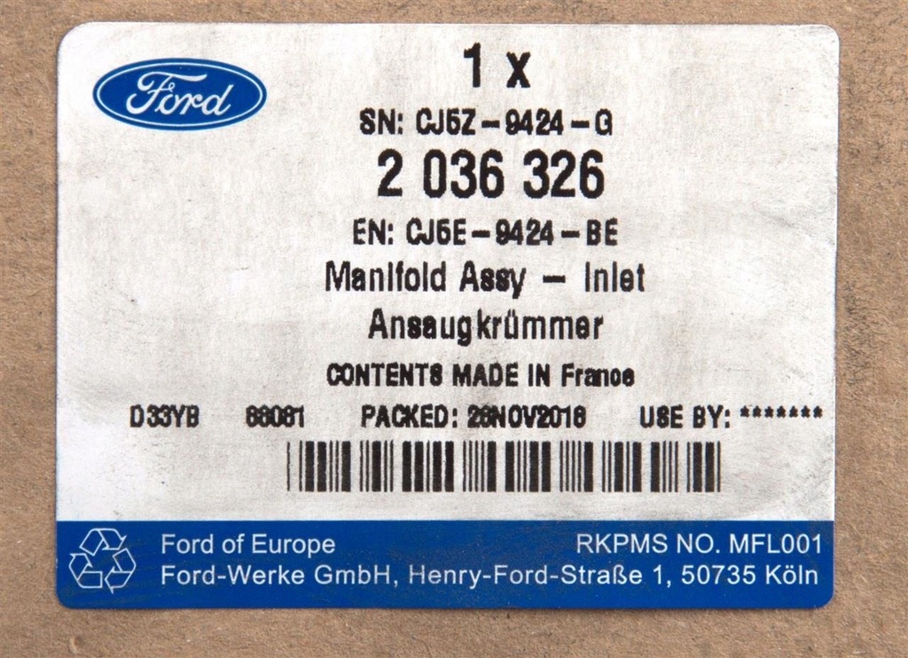 фото №10, Коллектор впускной 2.0 ecoboost ford mondeo mk5