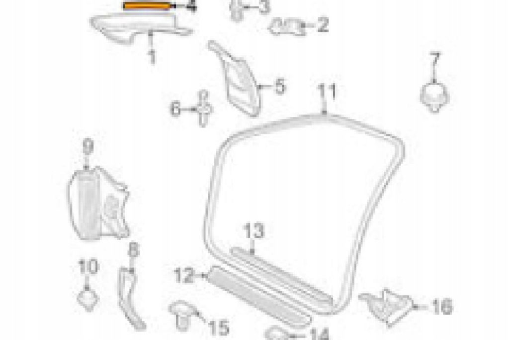 Bmw 3 e46 захист стійка a 51437902805 7902805 nowa оригінальна Зі Шроту