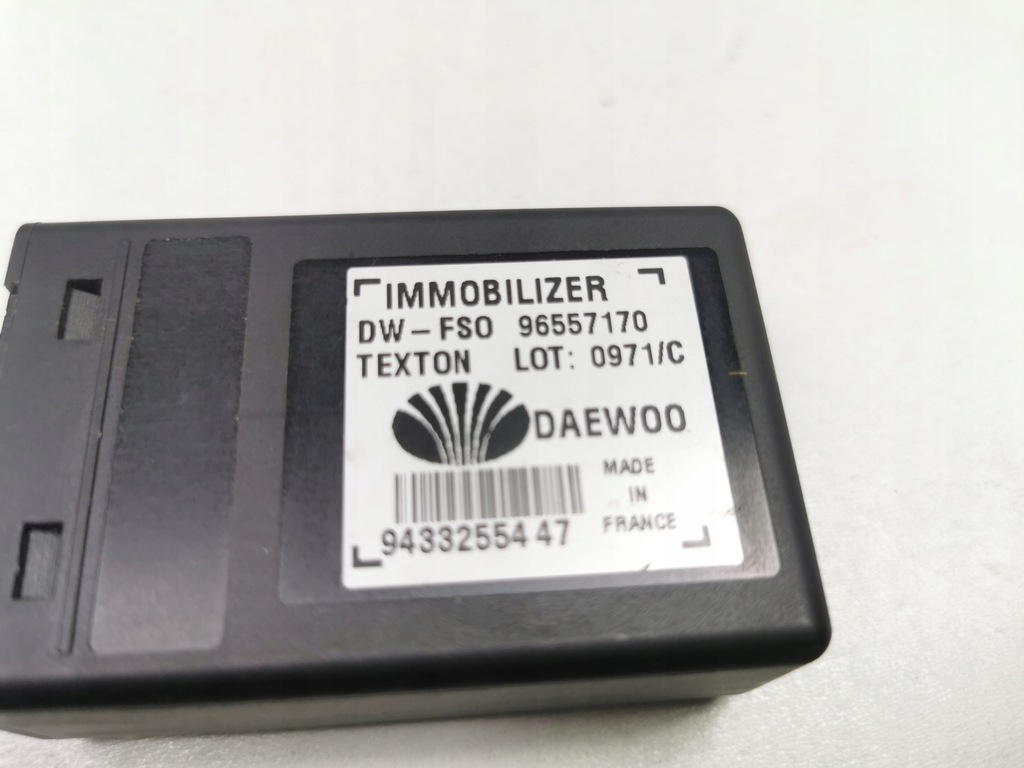 фото №6, Модуль - иммобилайзер daewoo lanos оригинальный номер 96264330 96557170