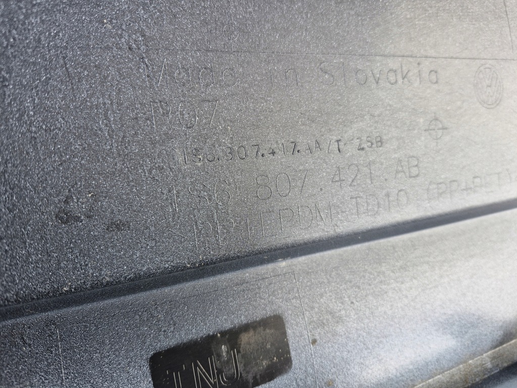 фото №7, Vw up lift 1s6 бампер задня задній 1s6807421ab