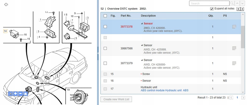 фото №6, Volvo s80 2005 датчики прискорення