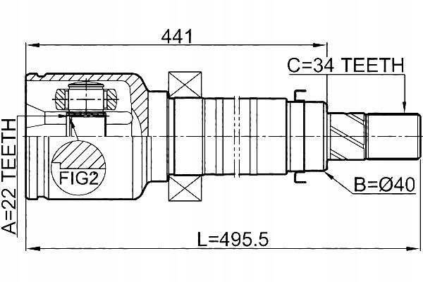Febest 2111-cdhrh набор шарнир, wał приводной Цена