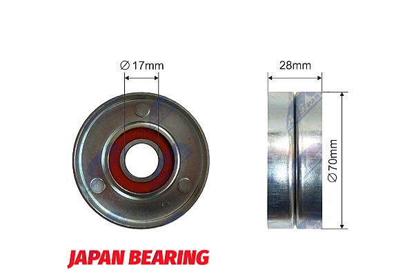 фото №2, Ролик натягувача ремінь клиновий hyundai accent ii elantra getz i30