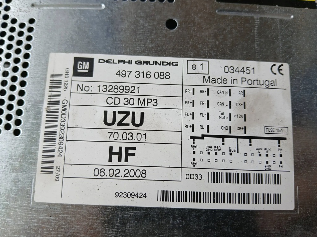 фото №9, Opel corsa d радиопроигрыватель радио orginał 497316088