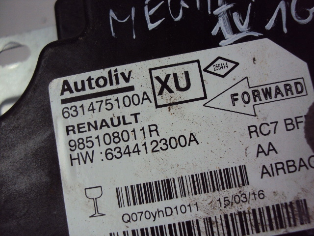 фото №4, Датчик подушка безпеки renault megane iv 2016-