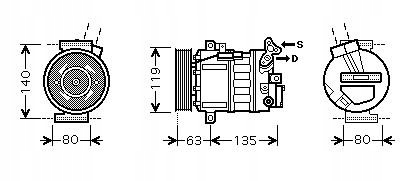 фото №1, Компресор кондиціонера opel movano/ vivaro / ranau