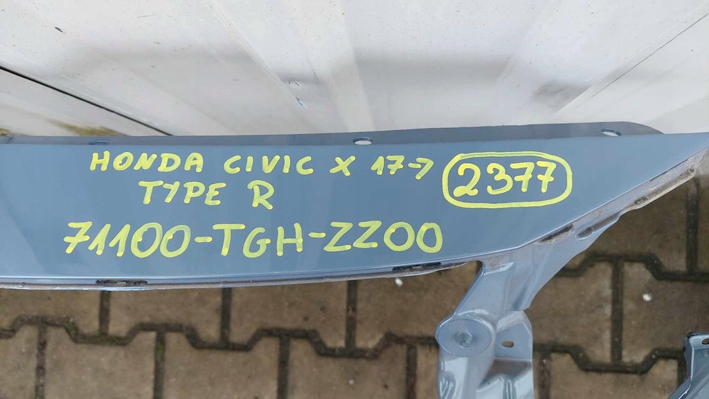 фото №11, Honda civic x 17- type r бампер перед передний 2377