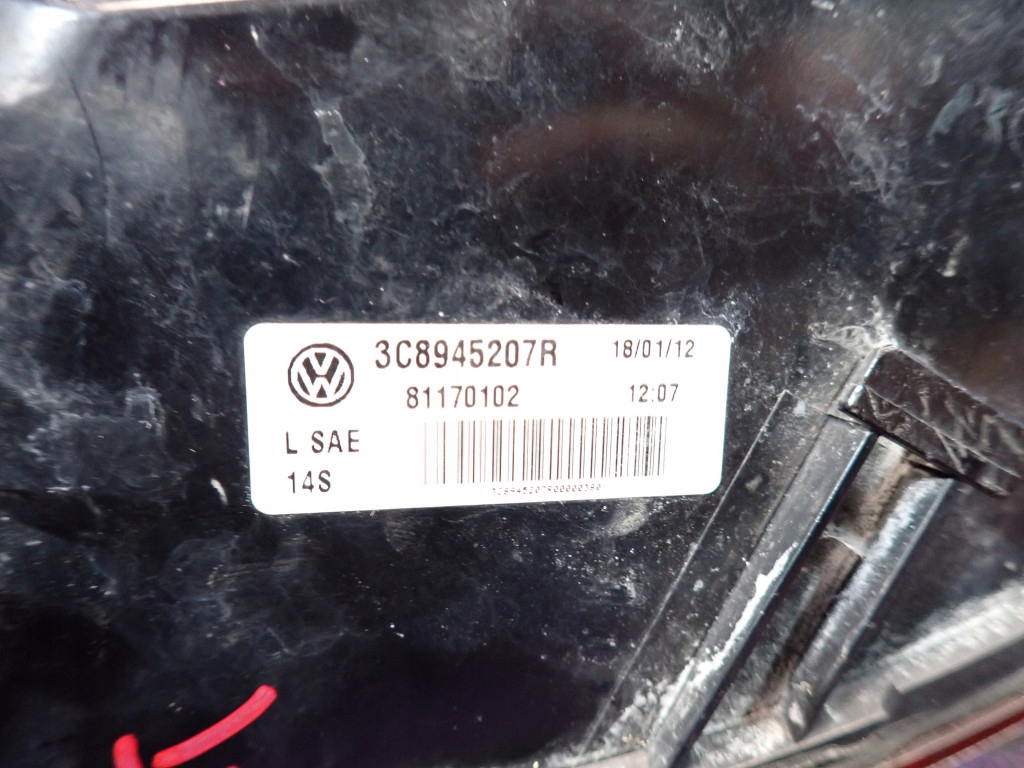 фото №10, Vw passat cc 12- lift fl лампа лівий задня ліва задня w крила 3c8945207r