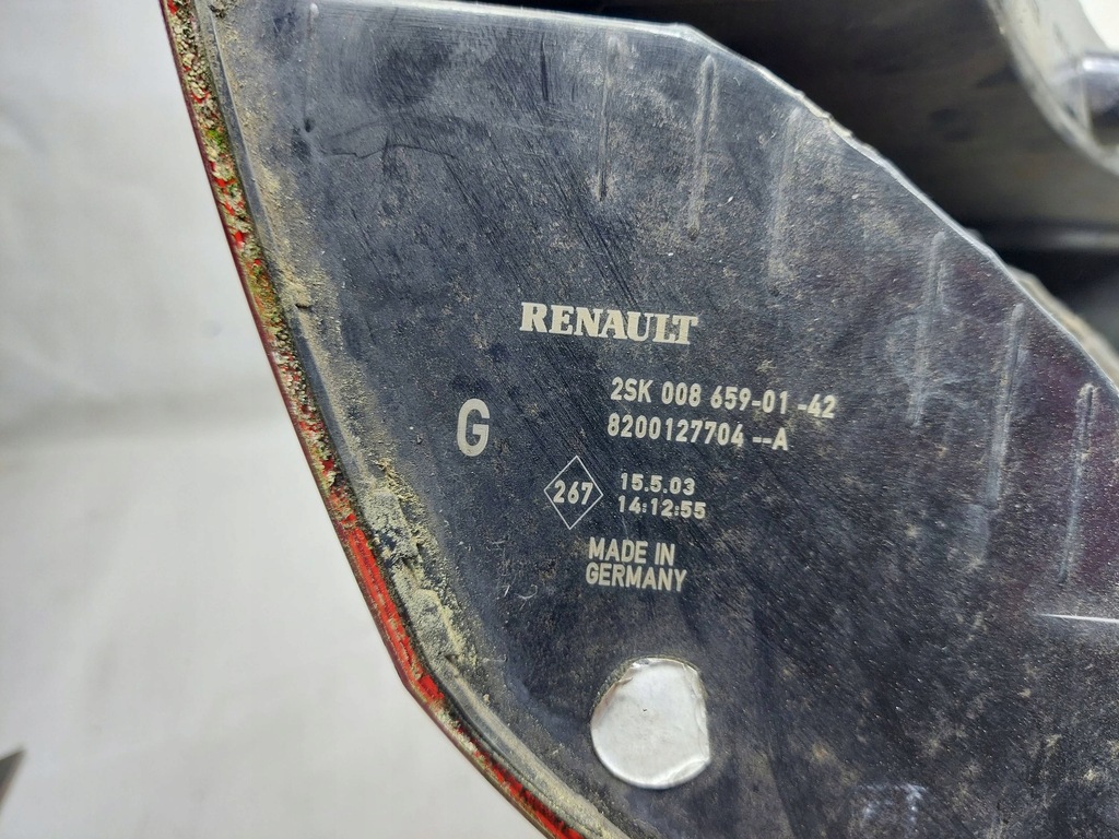 фото №5, Лампа левая задняя задняя вкладыш renault scenic ii