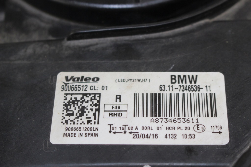 фото №11, Лампа правый перед h7 bmw f48 7346536