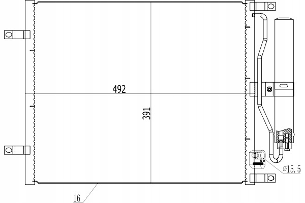 фото №2, Конденсатор конденсатор кондиціонера micra 1.5dci 02- hart