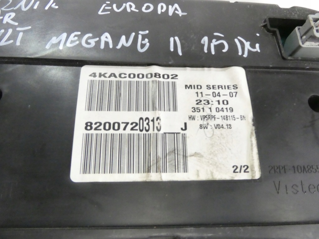 фото №5, Лічильник прилади renault megane ii 1.5dci