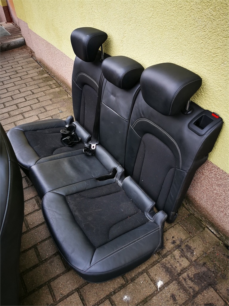 фото №9, Audi q3 8u 8u0 11-18 s-line сиденья заднее сиденье салон полукожа