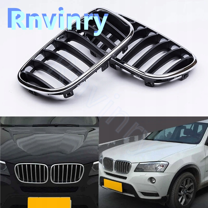 фото №10, Ґрати передній бампера rnvinry do bmw x3 f25 2011-2013 abs