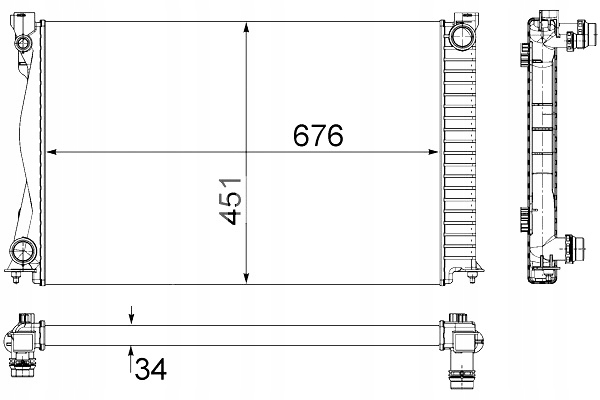 фото №9, Радиатор двигателя wody audi a6 allroad c6 a6 c6 2.7d 3.0d 05.04-08.11