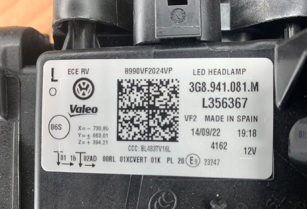 фото №12, Лампа ліва передня vw arteon full led