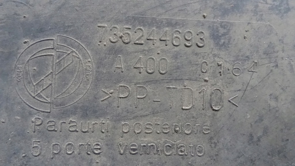 Punto ii бампер задняя 5d 735244693 лак 597 Недорого