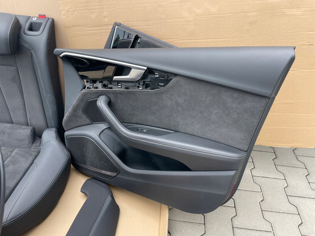 фото №11, Сиденья заднее сиденье audi a4 b9 lift s-line sedan кожа alcantara idealne комплект
