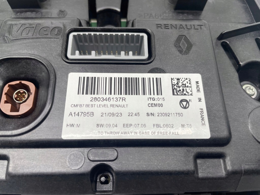 фото №3, Дисплей екран renault clio v 280346137r