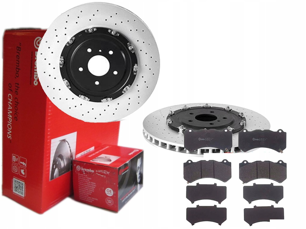 фото №1, Тормозные диски тормозные колодки brembo перед nissan gt-r r35 390mm