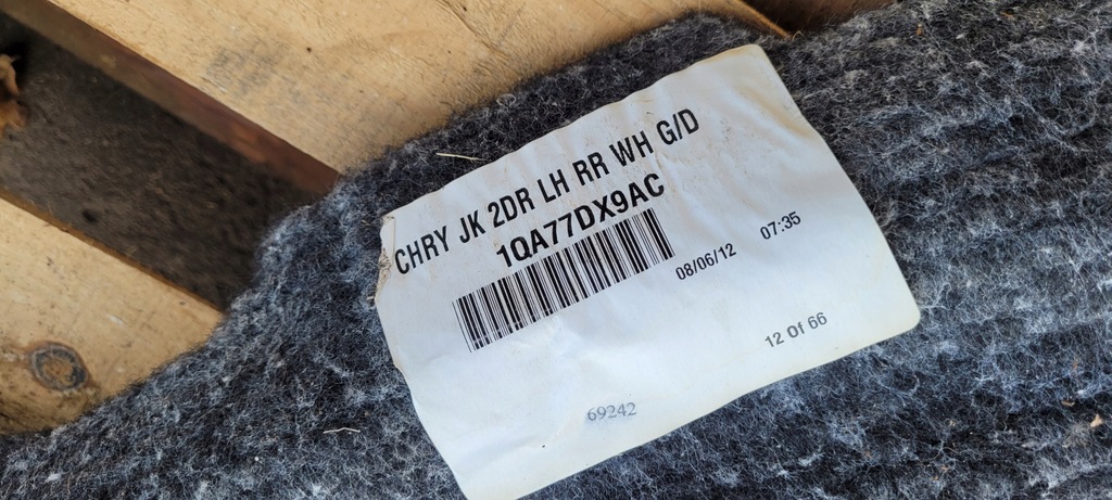 фото №8, Jeep wrangler jk килимок килимки багажника задня задні 2x 2d 3d