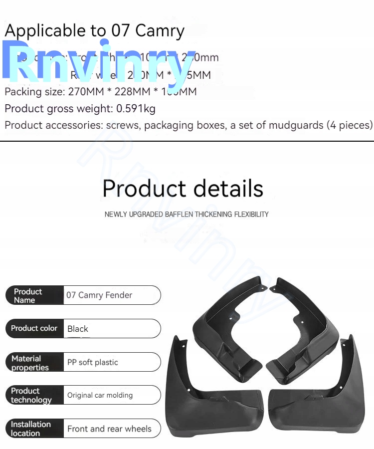 фото №8, Rnvinry 4szt. крила автомобільні pp do toyoty camry 2007