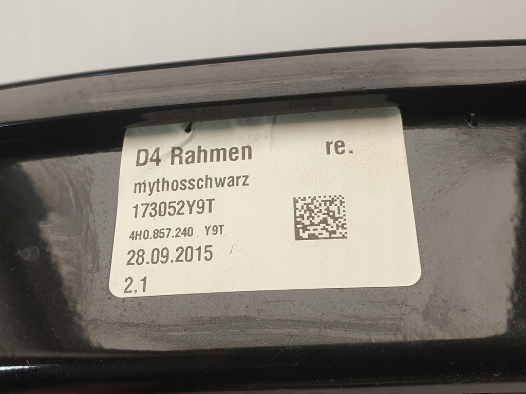 фото №9, Рамка корпус дзеркало права audi a8 d4 ly9t оригінальний номер