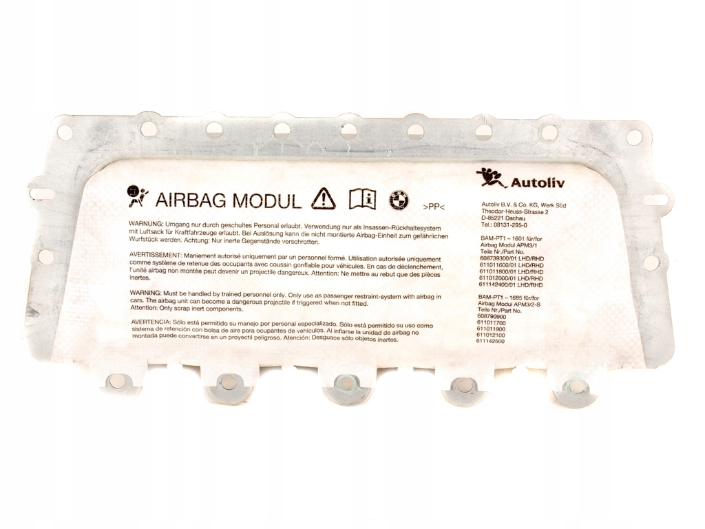 фото №1, Подушка повітряна пасажира bmw f01 f06 f12 uk