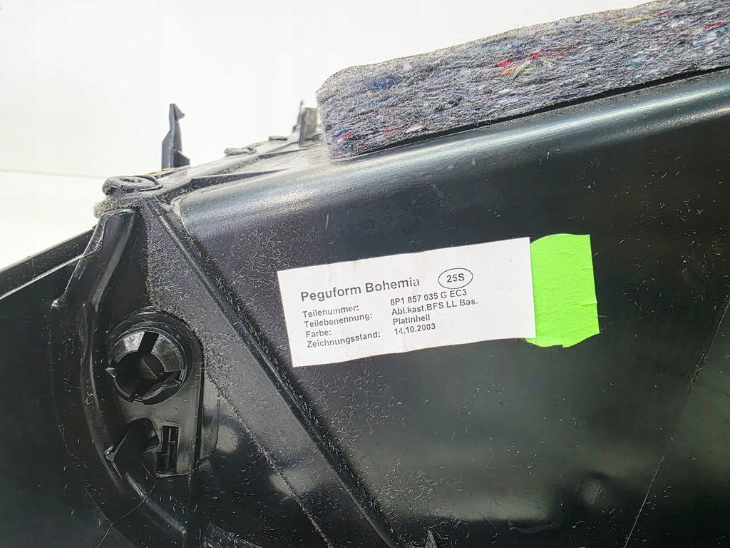 фото №9, Бардачок пасажира audi a3 8p lift 8p1857035g ec3 szary