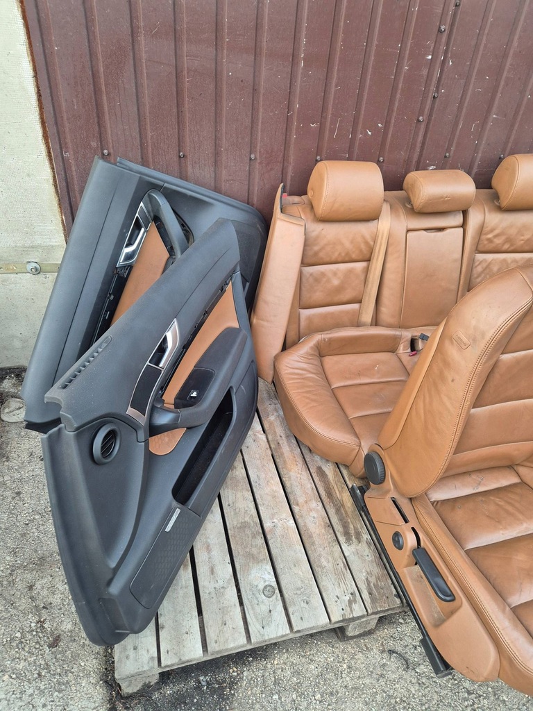 фото №6, Audi a6 s6 c6 4f сиденья заднее сиденье обшивки комплект подогрев кожа kombi