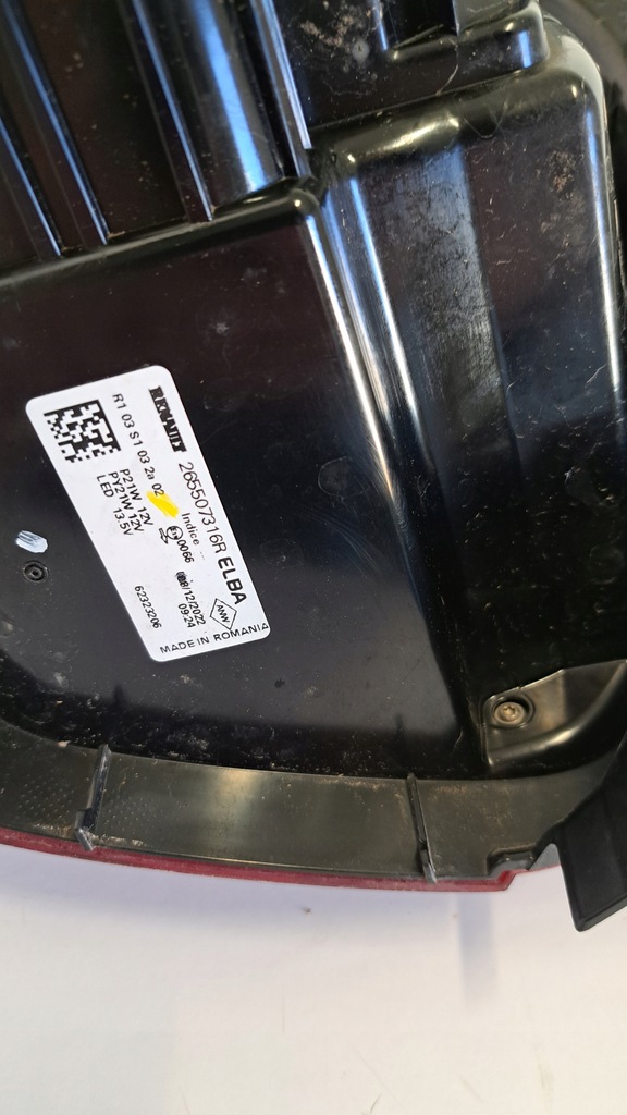 фото №9, Лампа правый задняя dacia duster ii lift 21-