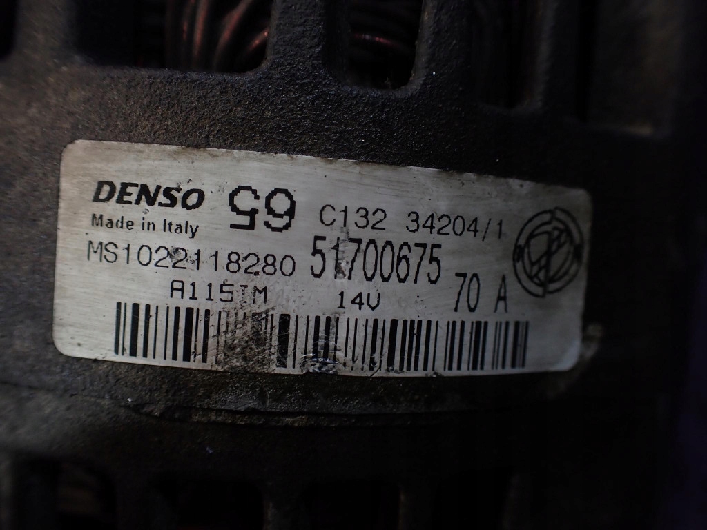 фото №7, Fiat panda ii 03-11 1.1 55km генератор 51700675