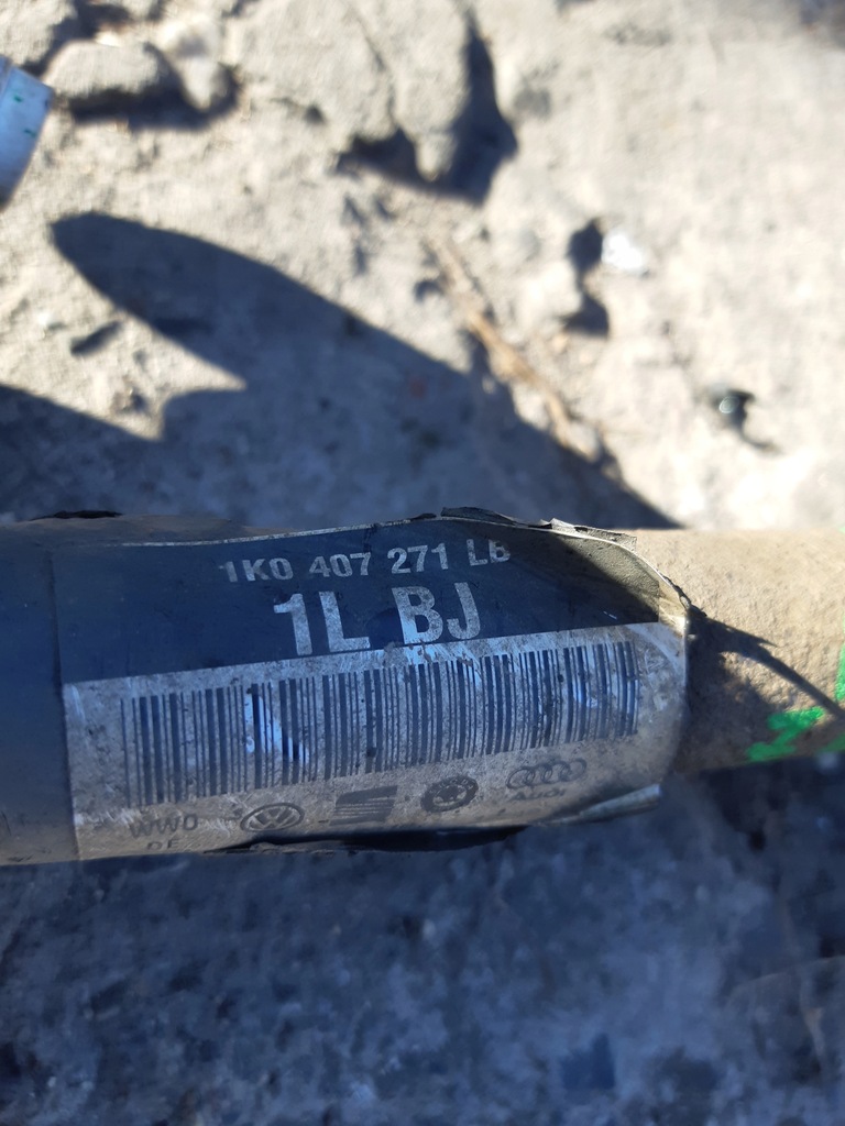 фото №5, Audi a3 8v 1.6 tdi привідний вал ліва półośka 1k0407271lb