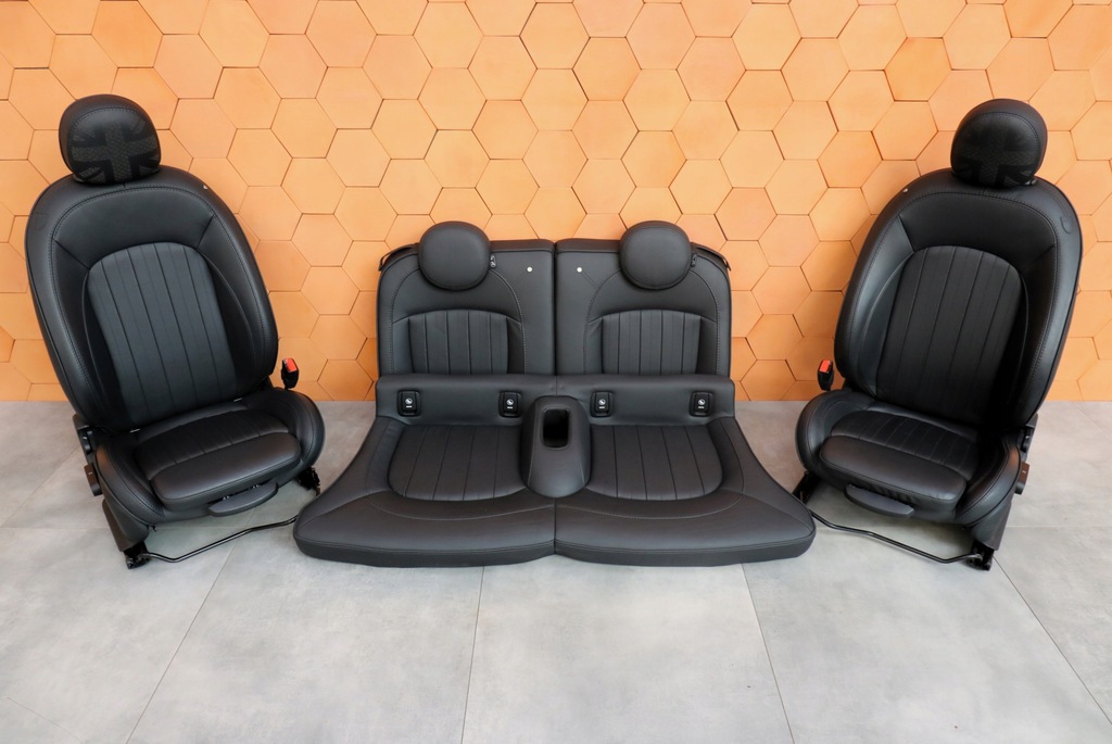 фото №11, Mini f57 салон сидіння з підігрівом isofix шкіра карбон black harman