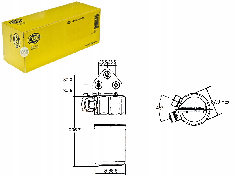 фото №1, Behr hella service 8ft 351 197-321 осушитель