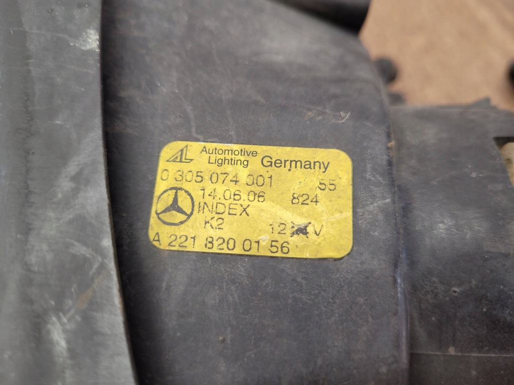 фото №7, Mercedes s w221 a2218200156 левый противотуманная фара противотуманный