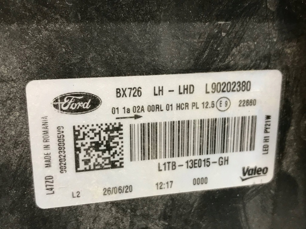 фото №12, Лампа ліва перед передня ford puma mk2 puma 2019- l1tb-13e015-gh