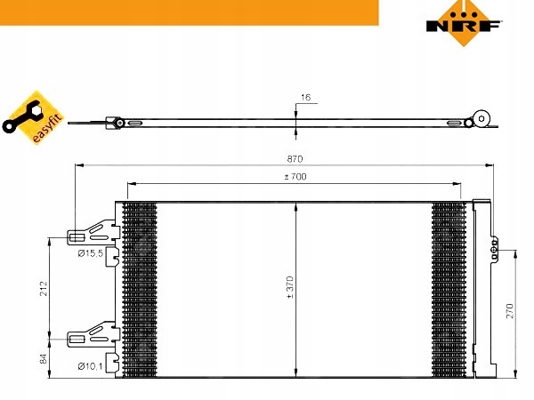 фото №2, Конденсатор радіатор кондиціонера [nrf]